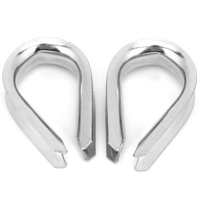 14MM Edelstahl Marine Drahtseilklemmen Kabelschutzring Kauschen Klemmen