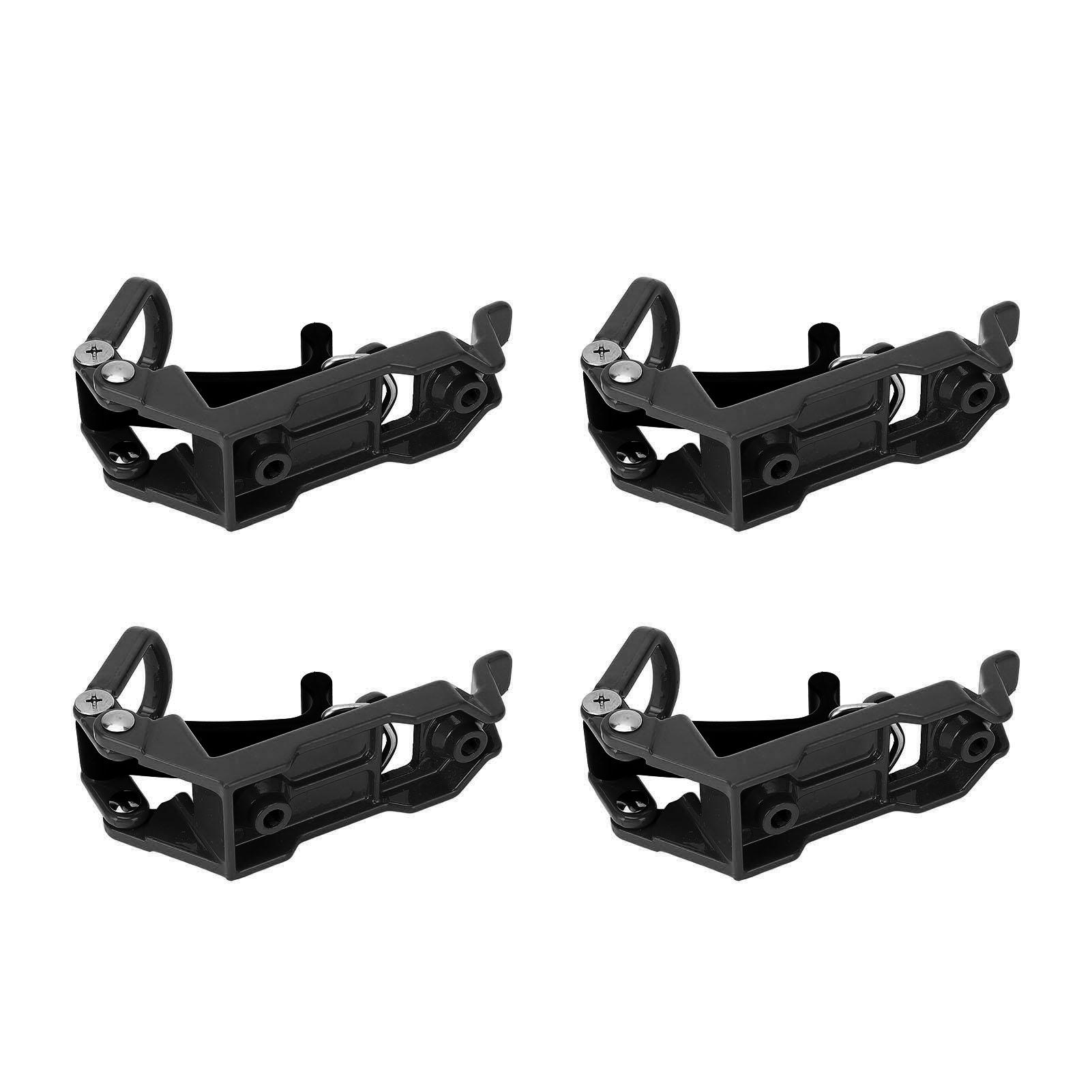 4 Sets Roof Rack Shovel Mount Heavy Duty Multipurpose Metal Rubber Clamp Mounting Bracket for Roof Rack Boats Tool