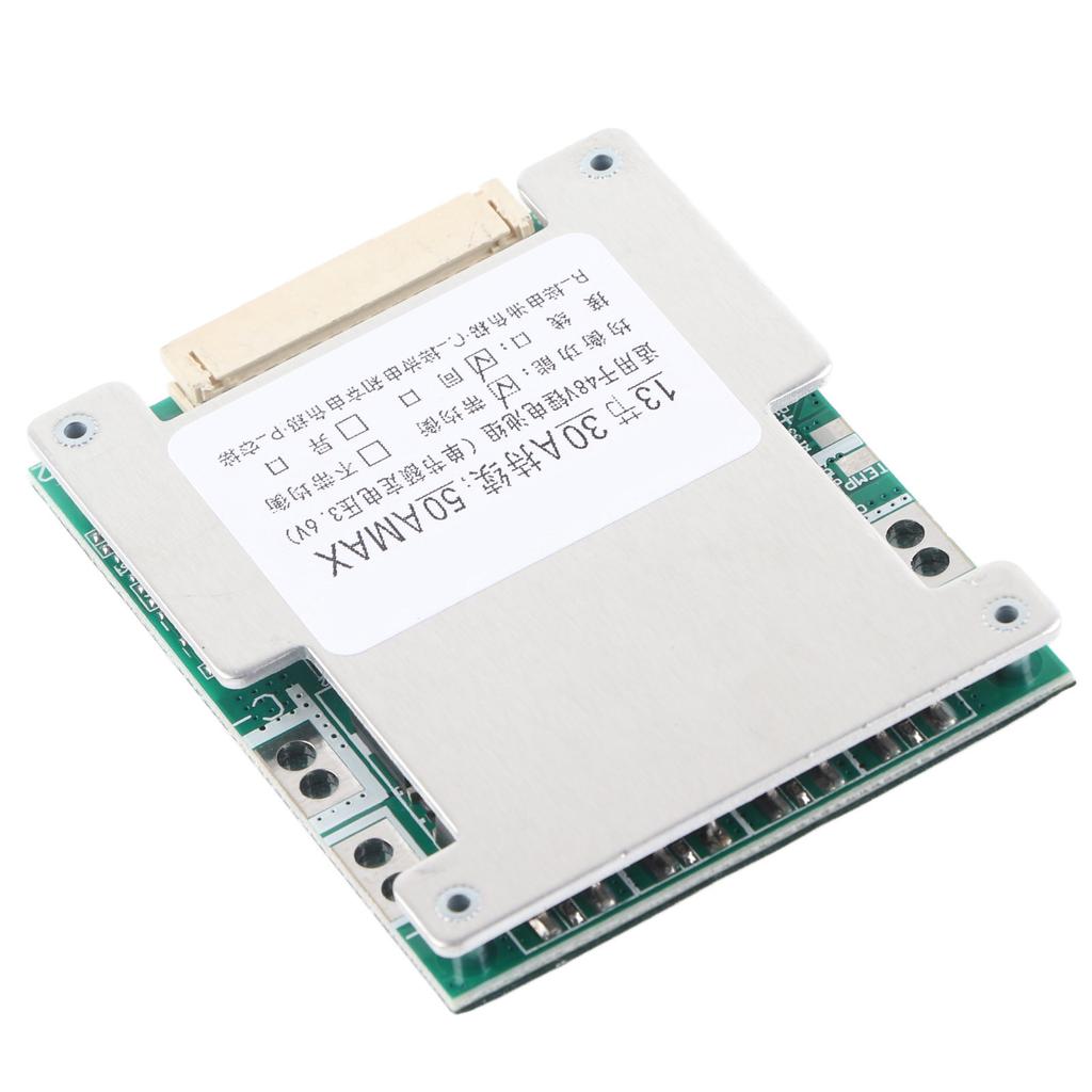 13S 30A Lithium Battery Charging Protection Board BMS PCB with Balance Charging