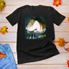 New Wet Leg Band Short Sleeve Cotton Black 5XL T Shirt JU736