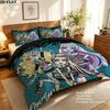 Monster High Pattern Bedding Quilt Set  Home Decoration  Gift (1 * duvet cover + 2 * pillowcase  without core)
