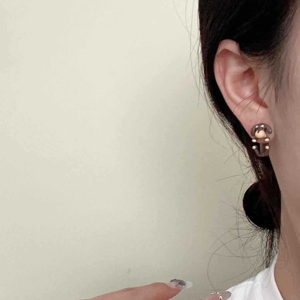 Cute Cartoon Dachshund Earrings for Women - Exquisite, Fashionable, and Versatile Niche Design