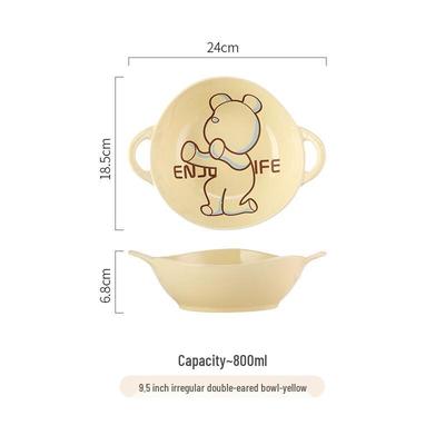 Muju Cartoon Ceramic Dinner Bowl