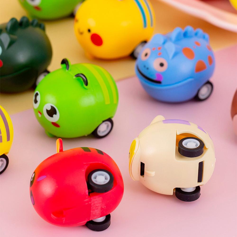 12/30Pcs Mixed Cartoon Animal Pull-back Car Toy Kids Party Supplies Birthday Gift Pinata Stuffing Christmas Kids Gift Reward Toy
