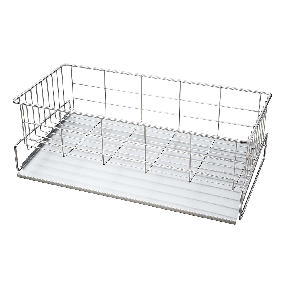 Pearl Metal, Made in Japan, Dish Drying Rack, Slim, Stainless Steel, HB-1782
