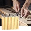 Chisel 12Pcs Carving Sharp Blade Multi-purpose Manganese Steel High Hardness Wood Set for Engraving Tool