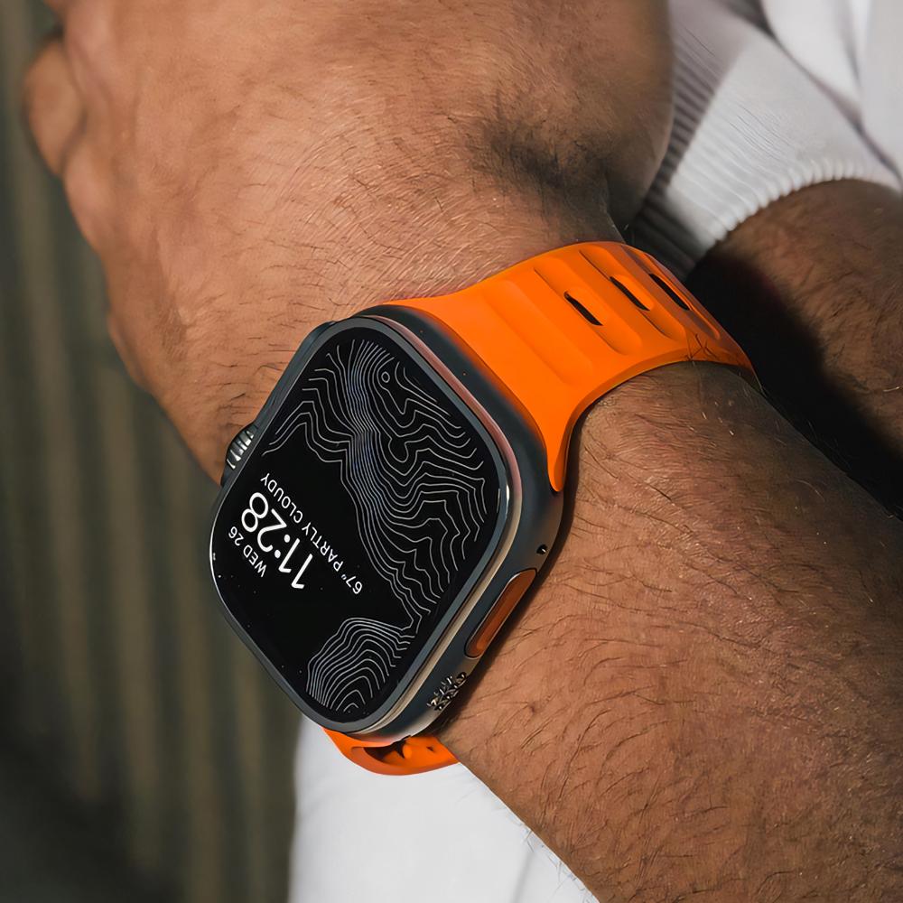 Soft Silicone Strap For Apple Watch Band Ultra 49mm 44mm 45mm 42mm 41mm 42mm 38mm Sport Watchband Iwatch Serise 8 7 6 5 Bracelet