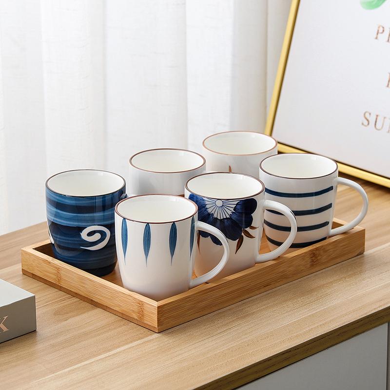 Japanese Ceramic Mug Home Living Room Placed Cups Office Hospitality Water Cup Set Afternoon Tea Set