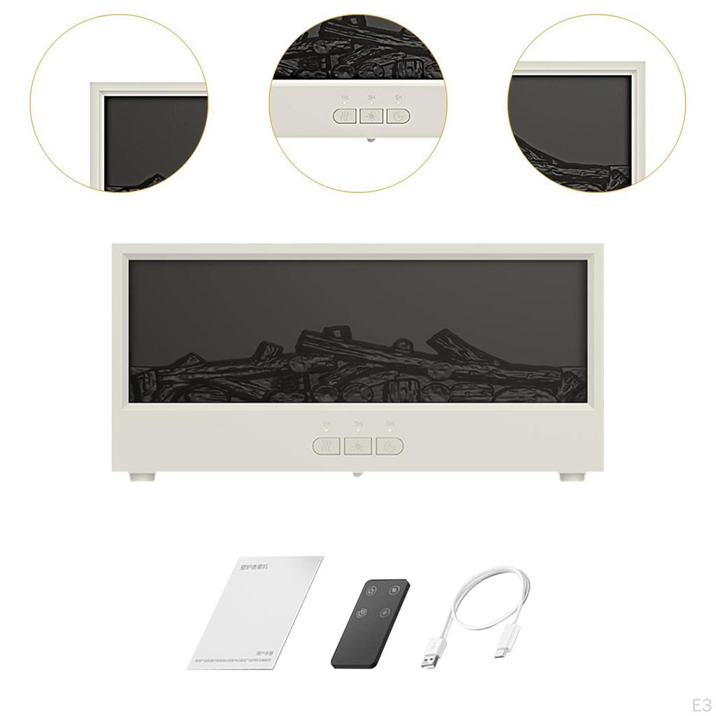 Aroma Diffuser with Flame Effect And Remote Control for Office Use