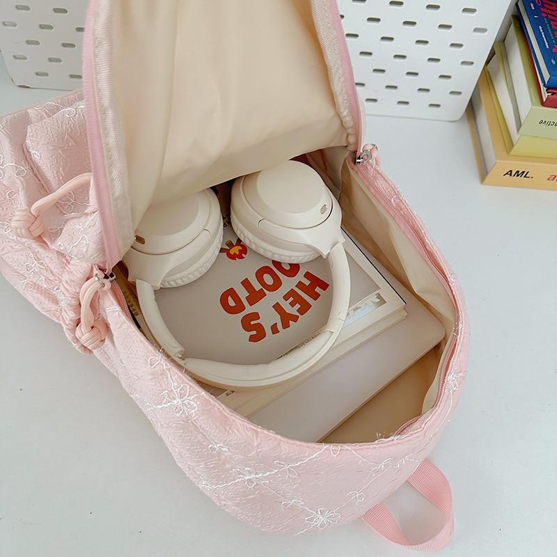 Girls backpack dopamine candy color junior high school students light shopping travel large capacity backpack