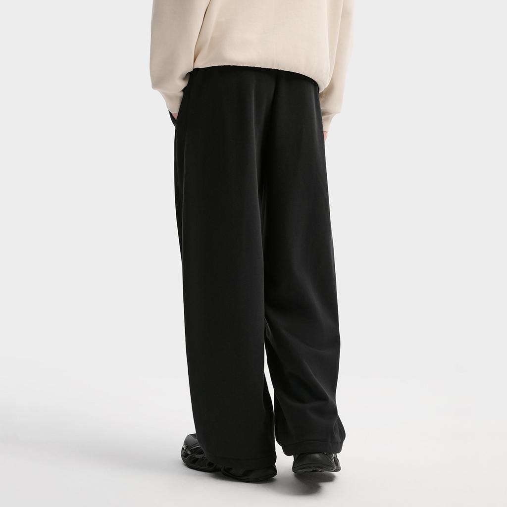 Fila Original Fleece Version Warm Fashion Simple Versatile Comfortable Casual Retro Classic Loose Knit Sports Pants Men bottoms F11M619603FBK