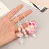 Clear Bead White Star Moon Cloud Cute Phone Charm Strap Keychain Cellphone Flower Lanyard Bag Earphone Camera Pendant