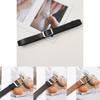 Black Classic Pu Belt With Rectangular Design Ideal For Fashionable Jeans And Outfits Casual