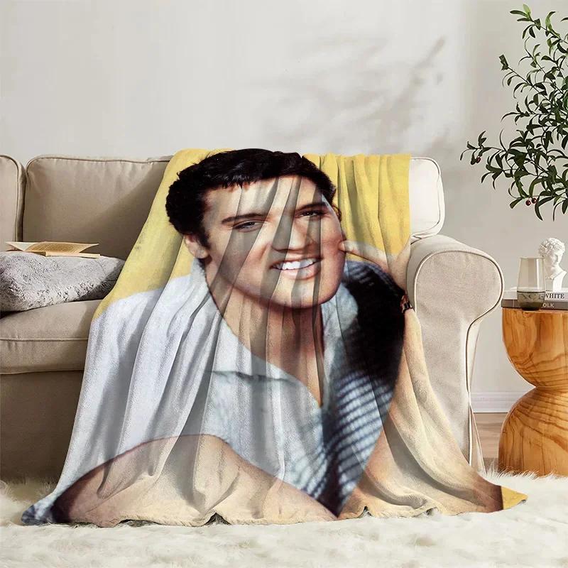 Fleece-Kuscheldecke Elvis-Tagesdecke auf dem Bett Dekorative Sofadecken für die Winter-Schlafzimmerdekoration Boho-Wohnkultur