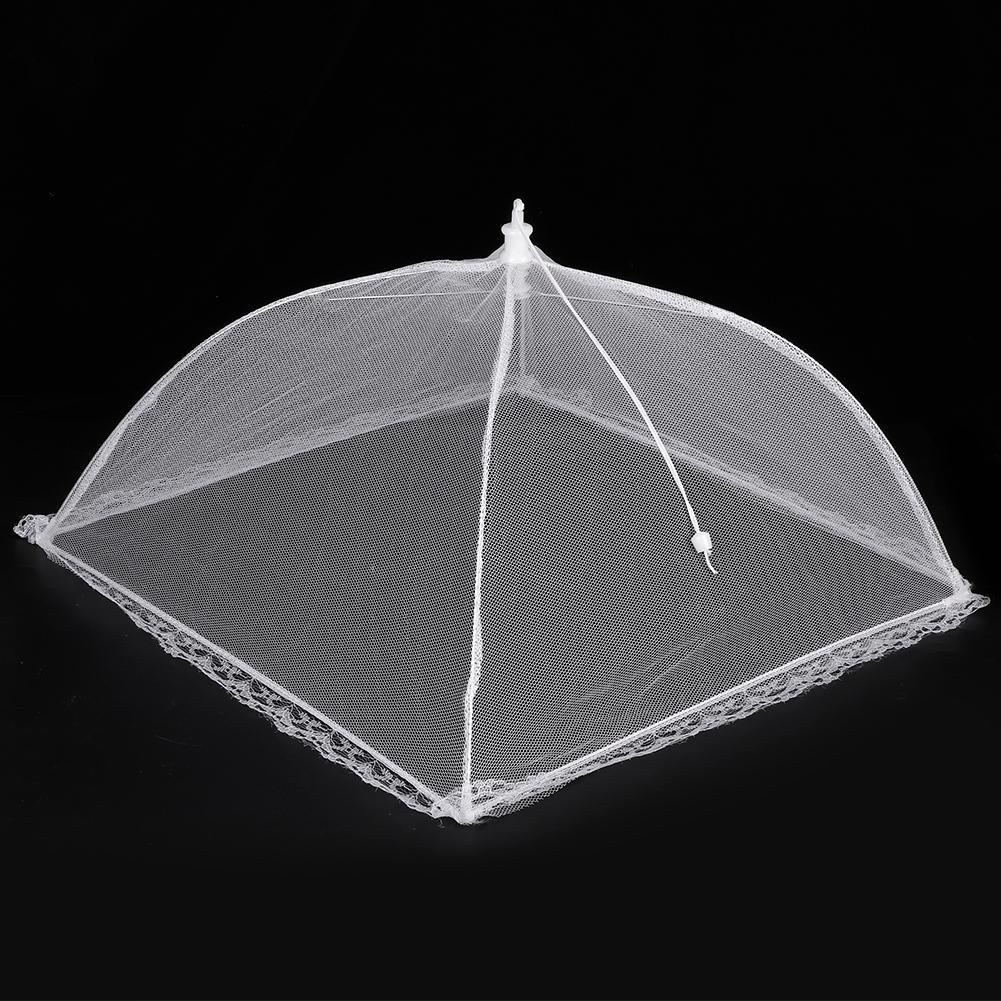 Foldable Household Food Umbrella Washable Mesh Food Cover Anti Fly Net Tent Kitchen Gadgets