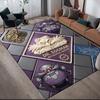 Dr Eggman Home Sofa Decoration for Living Room & Bedroom, Non‑Slip Play Flannel Floor Mat for Game Room