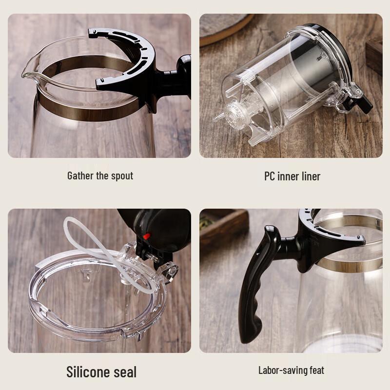 Fuguang Heat-Resistant Glass Tea Infuser Press Pot
