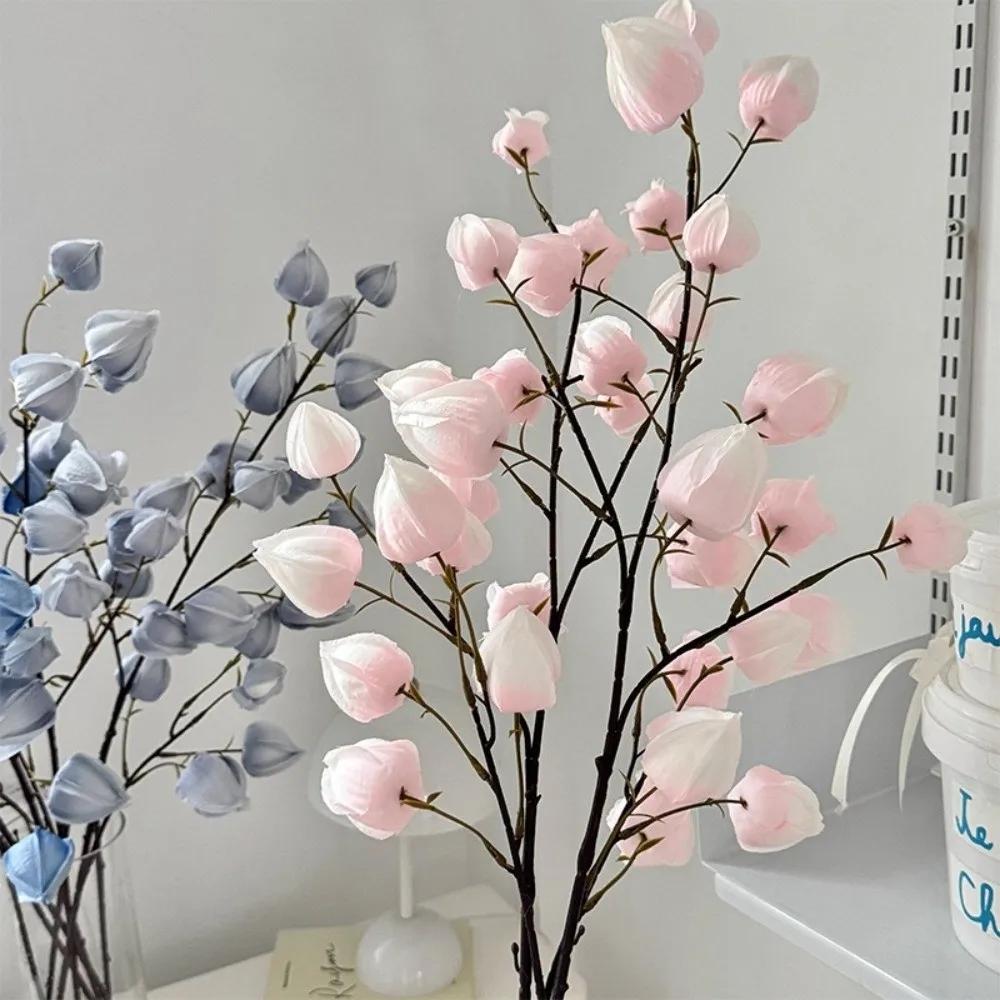 Long Branches Artificial Lantern Flower Real Touch Lifelike Simulation Flower Branch Decorative Lantern Flower Branch
