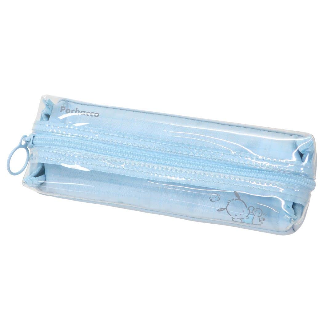 

Kamiojapan Pochacco Clear 2 Room Pen Student Sanrio [Pen Pouch] Case/New