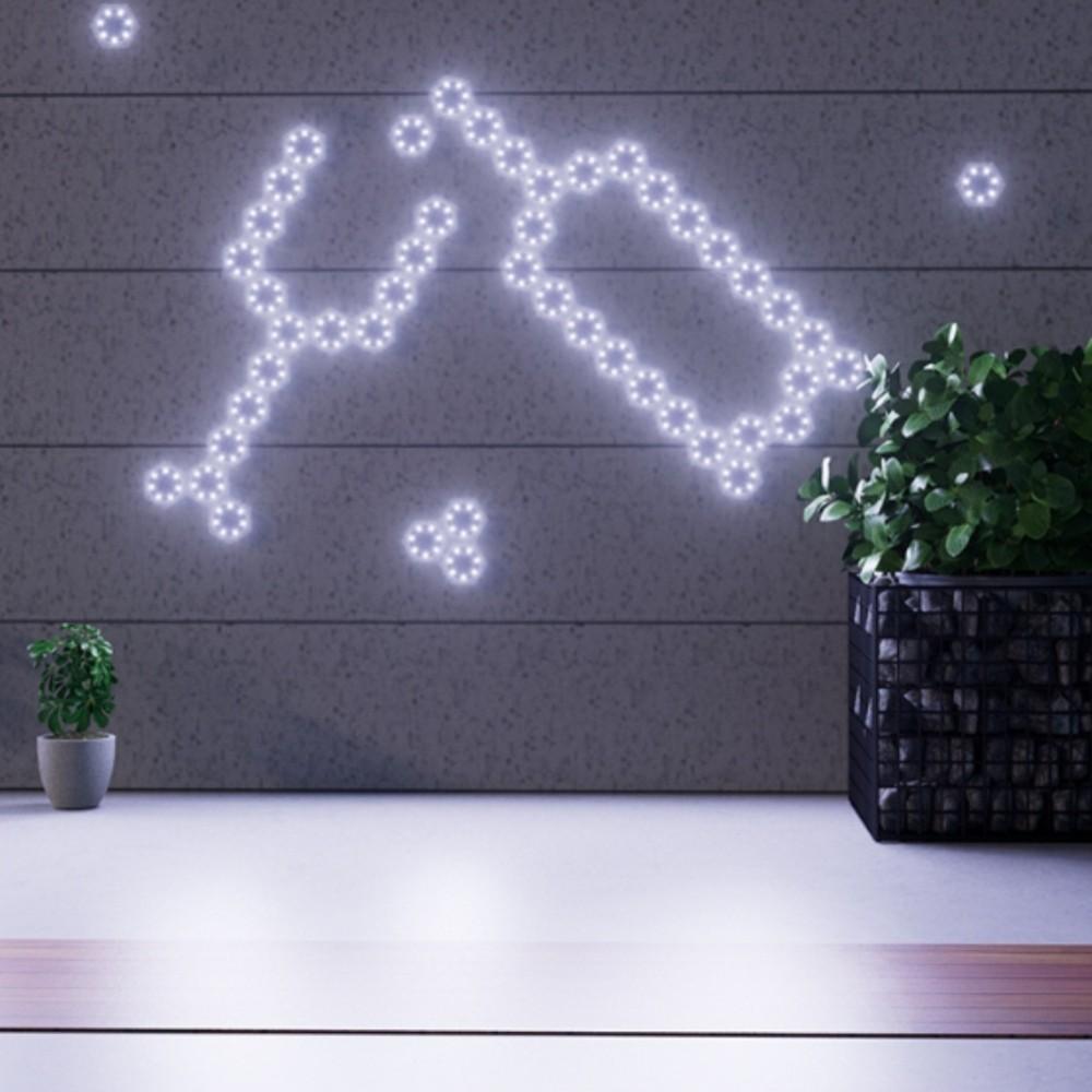 DIY Modular Solar Hexagon Wall Lights – Outdoor White LED Panels Auto-On At Dusk, Perfect for Garden Patio & Balcony Decor