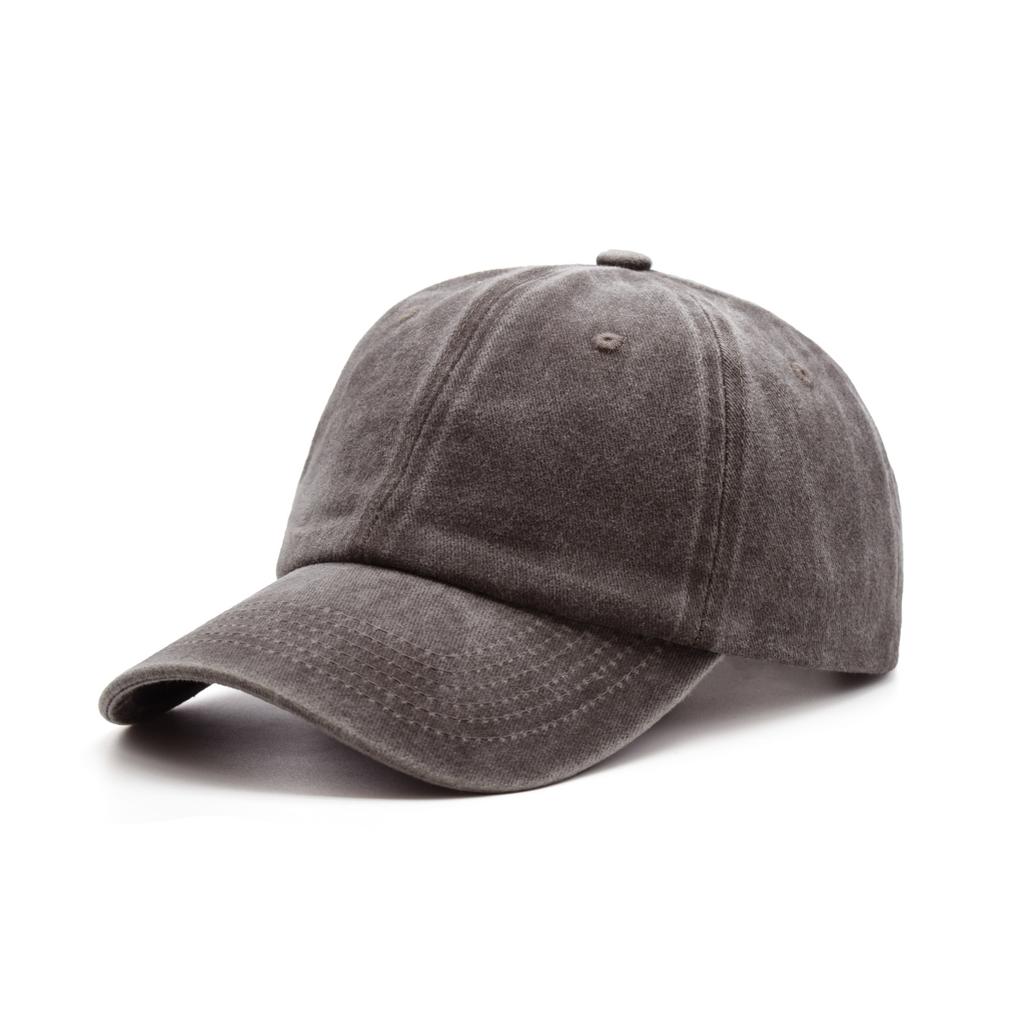 Washed Coated Pure Color Baseball Cap Vintage Retro for Women Sun Protection Old Denim Washed Cotton Duck Hat
