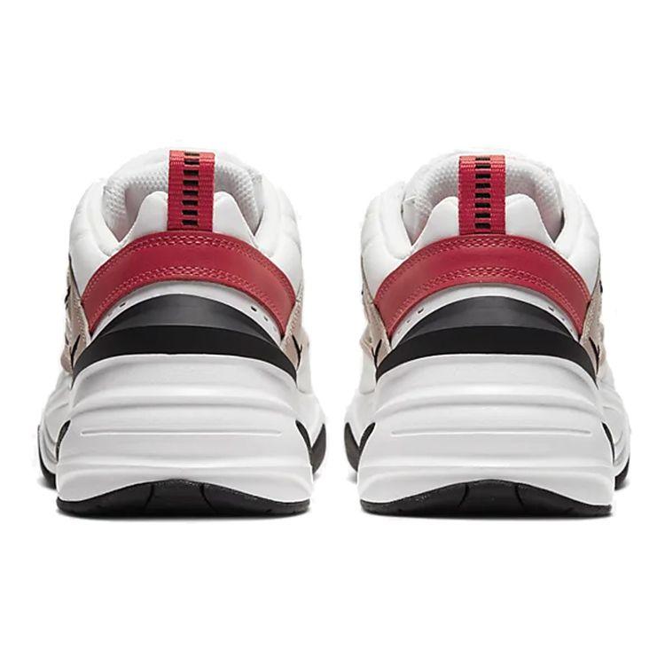 Nike נעלי סניקרס לנשים M2K Tekno אבן מאובנים קרם סמיט-לבן מסלול-אדום AO3108-205