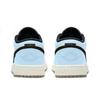 Jordan Air Jordan 1 Sea Salt Blue Leather Abrasion Resistant Low top Basketball Shoes Unisex Blue 553558-092(Team1119-)