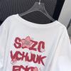 Women's Plus Size Loose-Fit Mid-Length Short-Sleeved Round Neck T-Shirt (660)