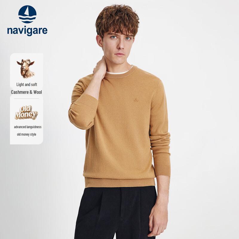 Navigare Men s Wool & Cashmere Crew Neck Sweater L