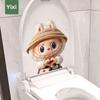 Static Toilet Sticker Cartoon Cute Creative Toilet Toilet Toilet Lid Sticker
