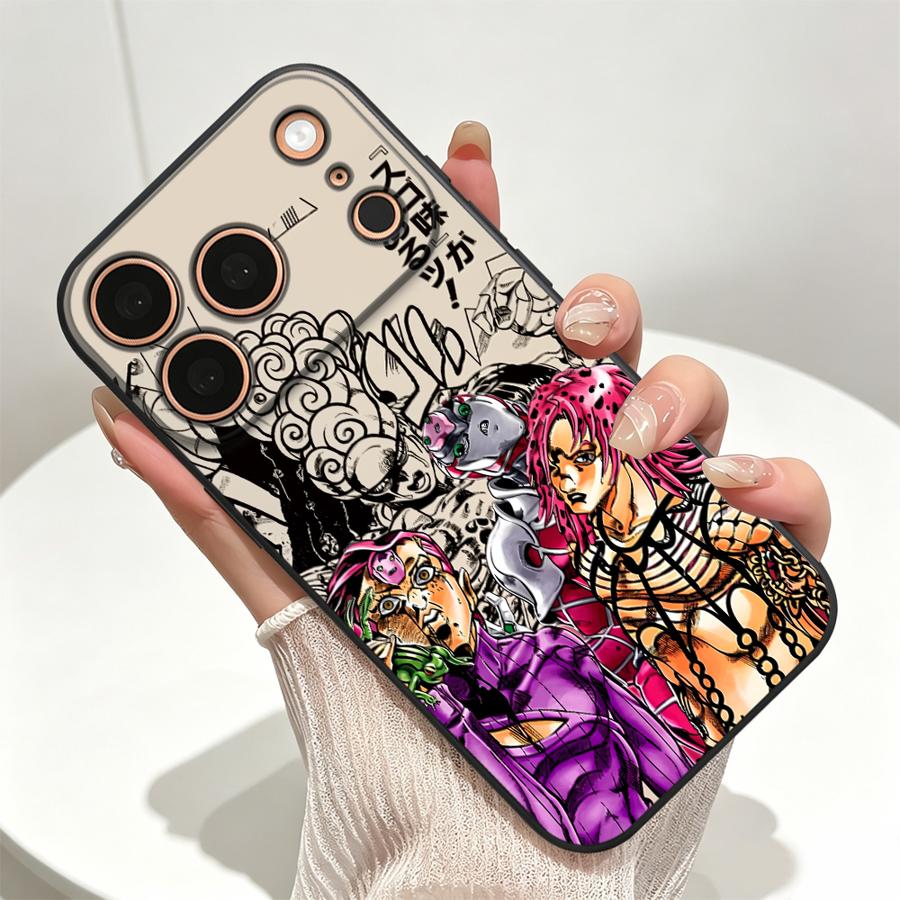 Anime JoJo Adventures Case for Apple iPhone 17 18 Pro Max 12 14 Air 18 XS XR 16 17e 16e 13 Mini 7 8 11 15 Plus Phone Cover