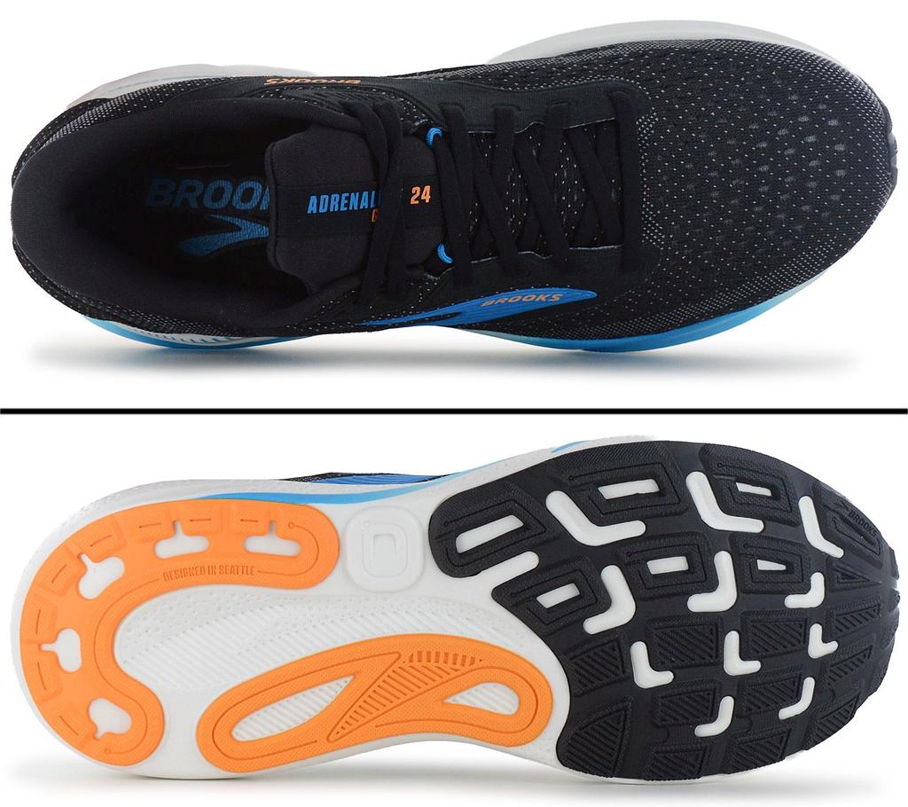 Brooks Adrenaline GTS 24 - Herren Laufschuhe Schwarz 1104371D-095 ORIGINAL