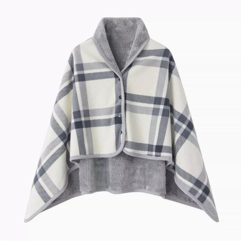 Women's Scarf Winter Japanese Korean Style Minimalist Plaid Shawl Winter Scarves Woman Portable Warm Air Conditioning Blanket