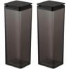 Water-Splash Filter Pitcher (2-Pack) Tower 1.2L Black 10238x2