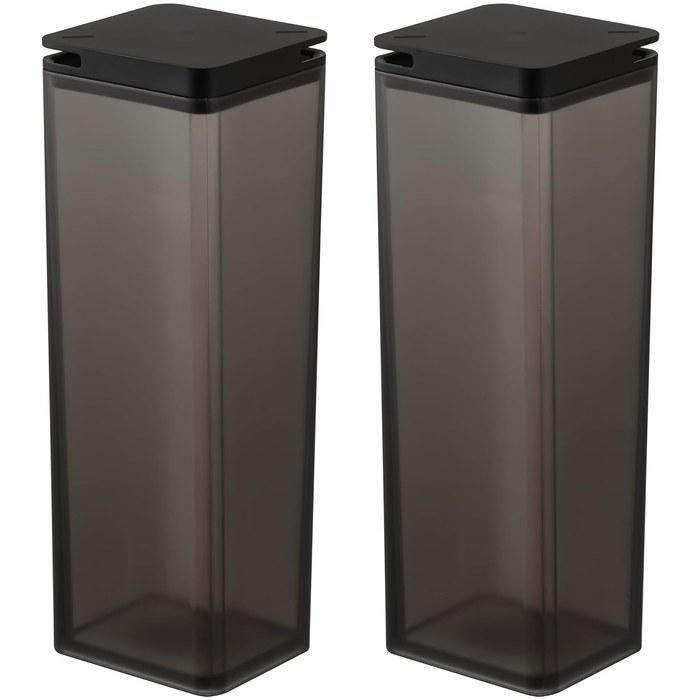 Yamazaki Water-Splash Filter Pitcher (2-Pack) Tower 1.2L Black 10238x2