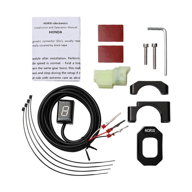 Motorcycle Gear Indicator For Honda Hornet CB400 CB600F CB650F CB500X VFR800 SHADOW 750 Ecu Plug Mount Speed Display 1-6 Leve