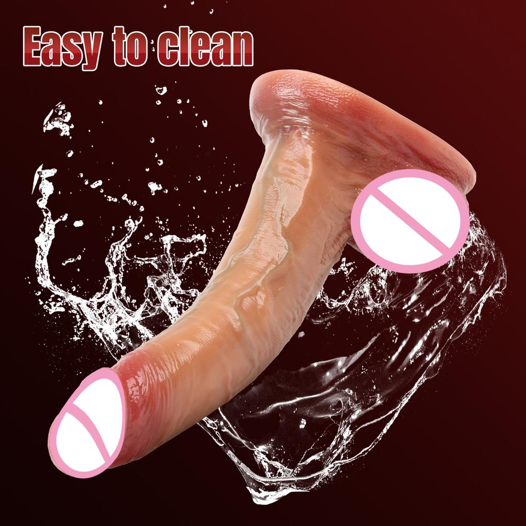 Wearable Realistic Strapon Dildo Skin Testicles Sliding Anal Vagina Sexy Adult Masturbation Big Penis For Women Sex Toys Dildos