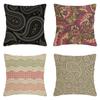 Home Decor Colorful Bohemian Pattern Digital Printed Pattern Cushion Cover Suitable For Sofa Bedroom Car Pillow Cover