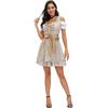 Womens Oktoberfest Costume German Bavarian Dress Female Bartender Maid Dress for Halloween Carnival