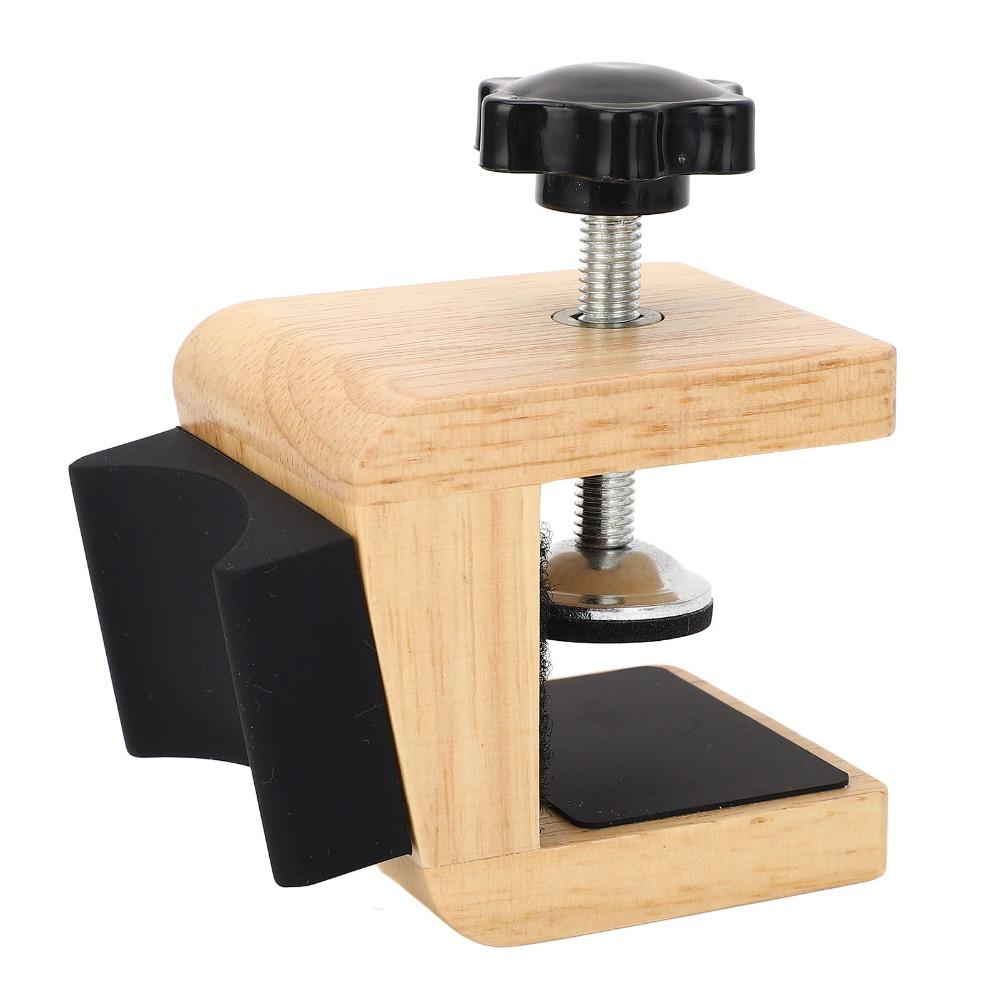 Black+Wood color Guitar Stand Holder Adjustable Clamp Table Clamp Guitar Stand  For Guitar