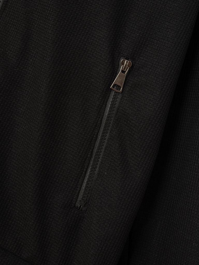 Herren Herbst Waffelstrick Reißverschlusstasche Revers Cardigan