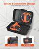 Vacuum Suction Cup, 203 mm Vacuum Glass Lifter with Metal Handle, 195 kg Max Lifting Capacity Tile Suction Cup Tool with Carrying Case for Lifting
