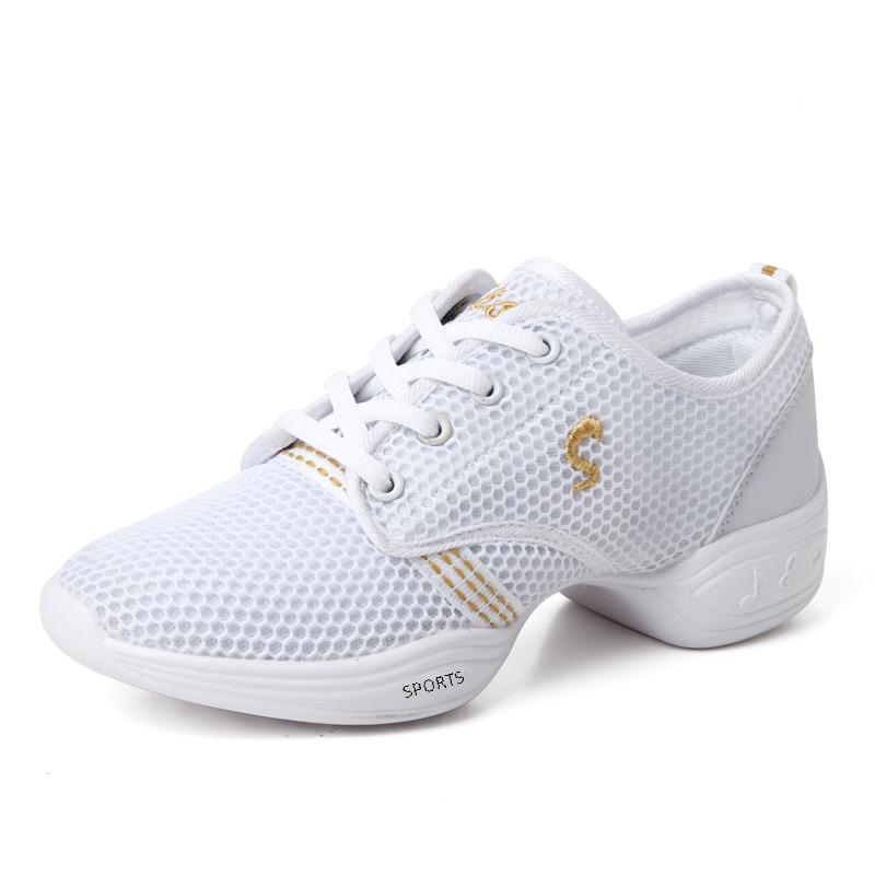 "New Unisex Breathable Mesh Dance Shoes - Soft Sole Jazz & Square Dance for Adults & Kids"