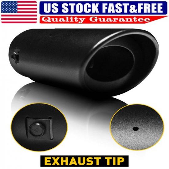 Car Exhaust Tip Pipe Rear Tail Throat Stainless Muffler Steel Accessories