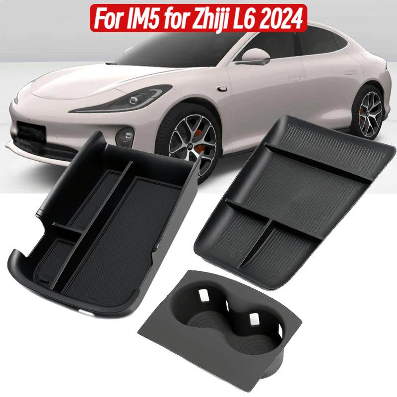 Car Accessories for MG IM5 for Zhiji L6 2024~2025 Center Console Armrest Storage Box Multifunctional Storage Car Stowing Tidying