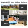 Gartentisch Bistro Tisch Glastisch Sicherheitsglas+Metall Schwarz L68,5xT68,5xH84cm