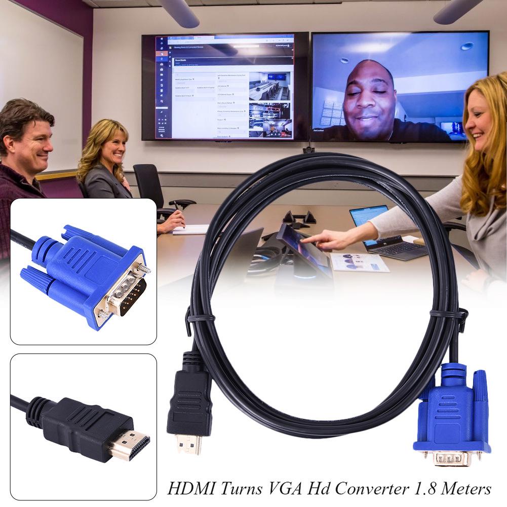 1.8m HDMI to VGA Cable for HDTV Video Connection