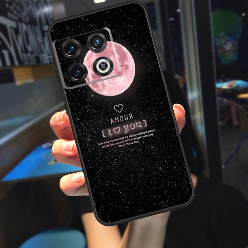 Black White Moon Space Astronaut Funda For OnePlus 10T 8T 9RT 12 13 13R 11 9 10 Pro OnePlus Nord 4 CE 2 3 Lite N20 N30 Case