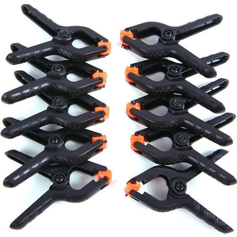 6Pack 2inch Plastic Adjustable Woodworking Clamps Wood Working Tools Spring Clip Carpentry Clamps Outillage Menuiserie