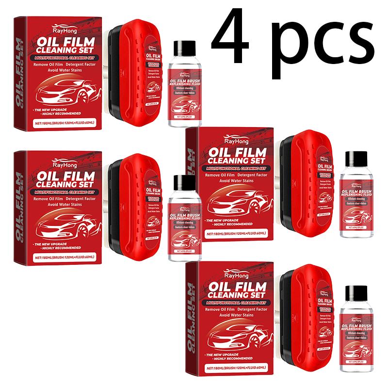 

RAYHONG Набор для очистки автомобильных стекол до кристальной чистоты Водоотталкивающее средство Удаление пятен Чистка Щетка для чистки автомобильных стекол